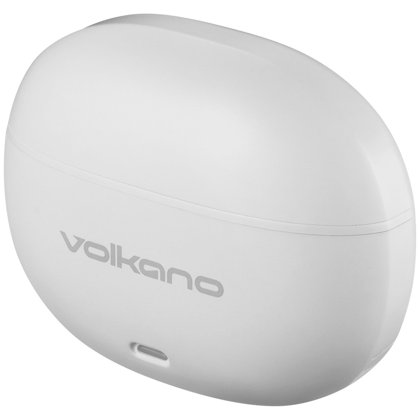 Volkano Pulse Series True Wireless Earphones with Charging Case - White | VK-1164-WT