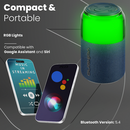 Volkano Neptune Bluetooth Wireless Speaker - Blue | VK-3004-BL