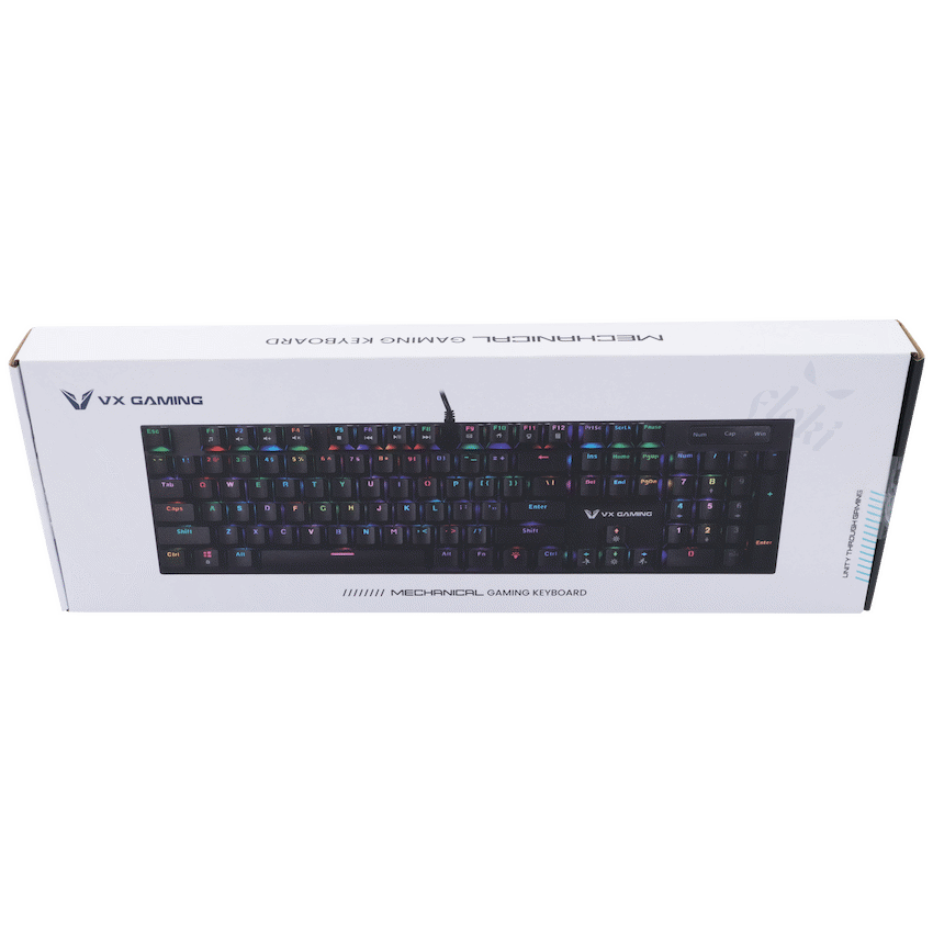 VX Gaming Floki RGB Full Mechanical Keyboard | VX-230-BK