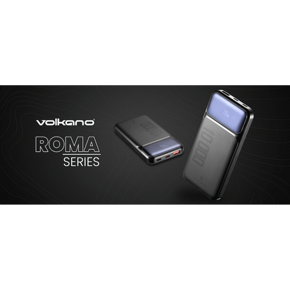 Volkano Roma Series 10000mah P.D. 20W Power Bank | VK-9024-BK