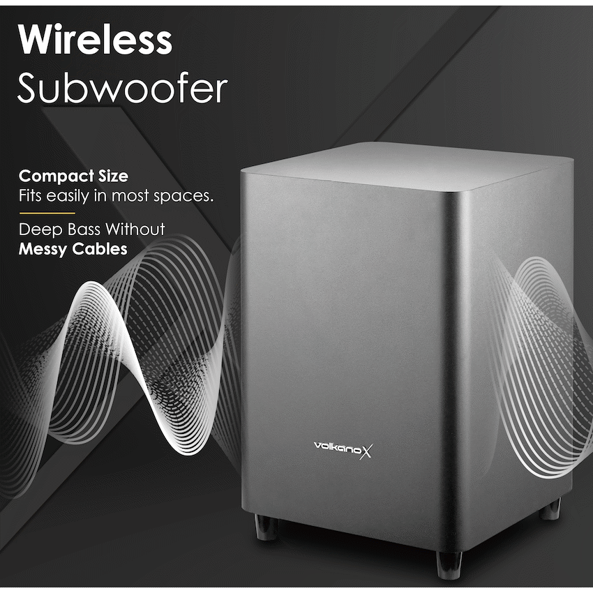 VolkanoX Supersonic 2 Series 2.1 200w Soundbar System with Wireless Subwoofer - Black | VK-3911-2.1[V2]