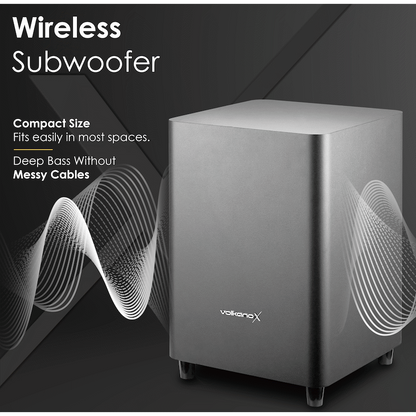 VolkanoX Supersonic 2 Series 2.1 200w Soundbar System with Wireless Subwoofer - Black | VK-3911-2.1[V2]