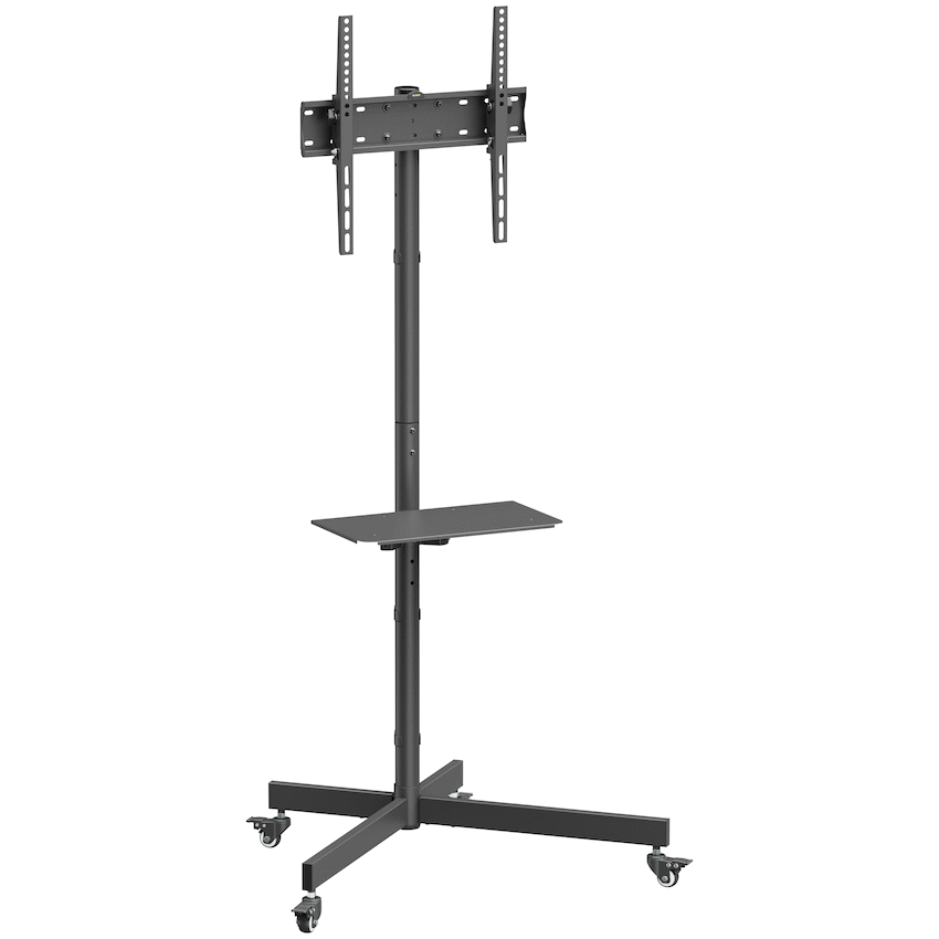 Volkano Steel series Fixed Trolley TV Bracket  32" - 55" TVs | VK-4036-BK