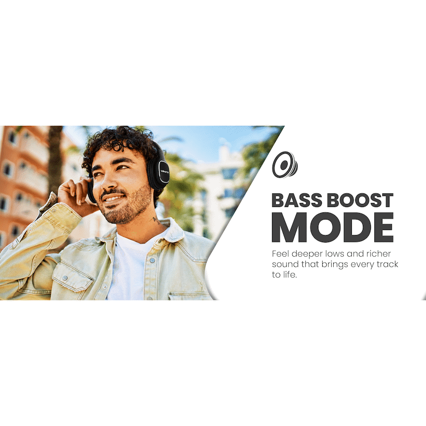 Volkano Phonic Series Bluetooth Full Size Headphones - Black | VK-2002-BK