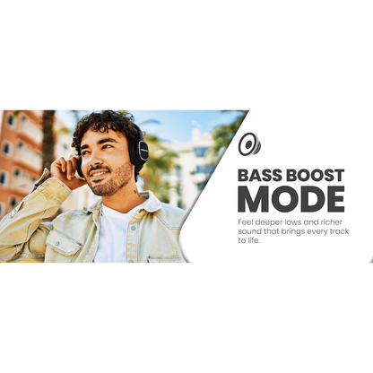 Volkano Phonic Series Bluetooth Full Size Headphones - Black | VK-2002-BK