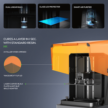 Creality Halot Mage S Resin 3D Printer, 223x126x230 | CR-HALOT-MAGE-S