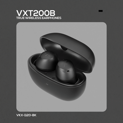 Volkano X VXT200B True Wireless Earphones with Hybrid Active Noise Cancelling | VKX-1120-BK