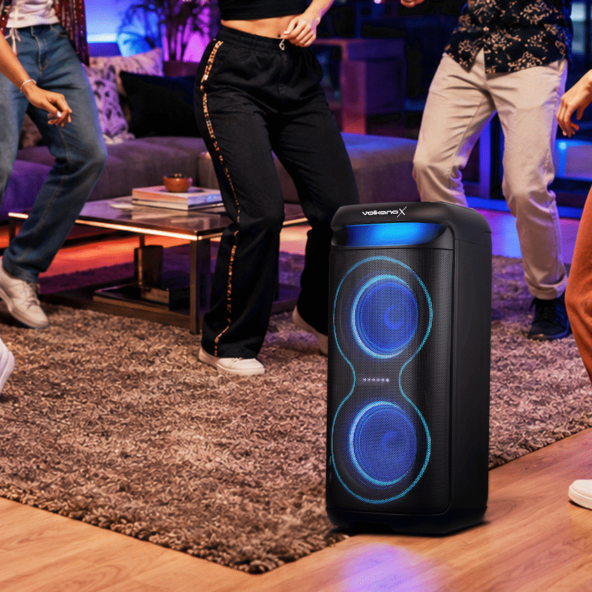 VolkanoX VXP200 Dual 6.5" Party Speaker  - Black | VK-3902-D65