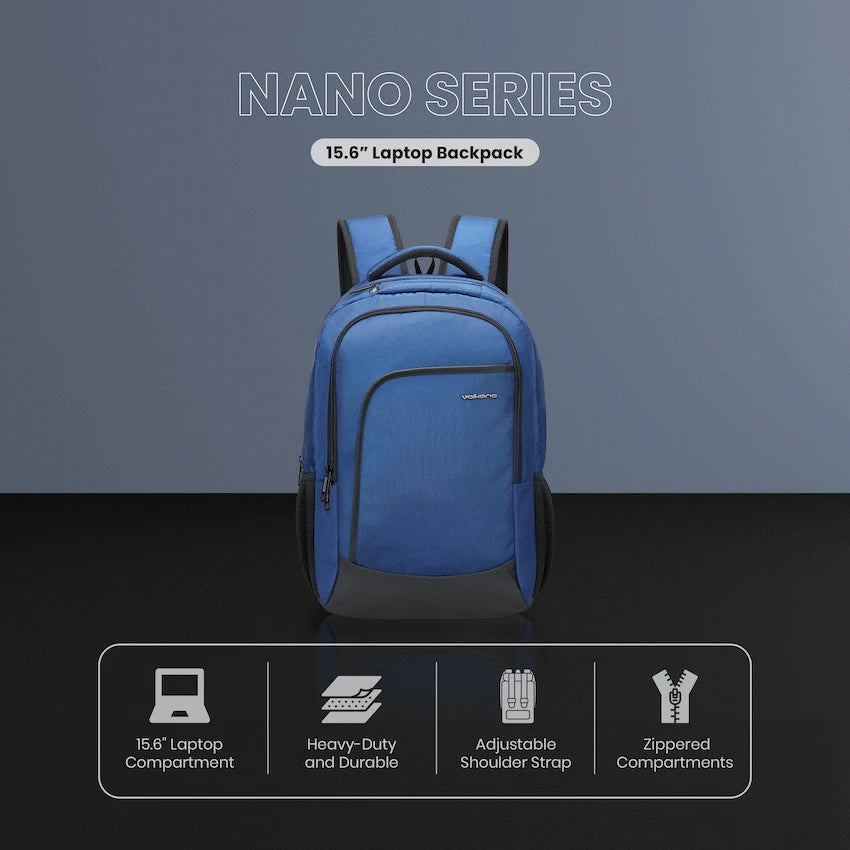 Volkano Nano 15.6" Laptop Backpack - Navy | VK-9178-NV
