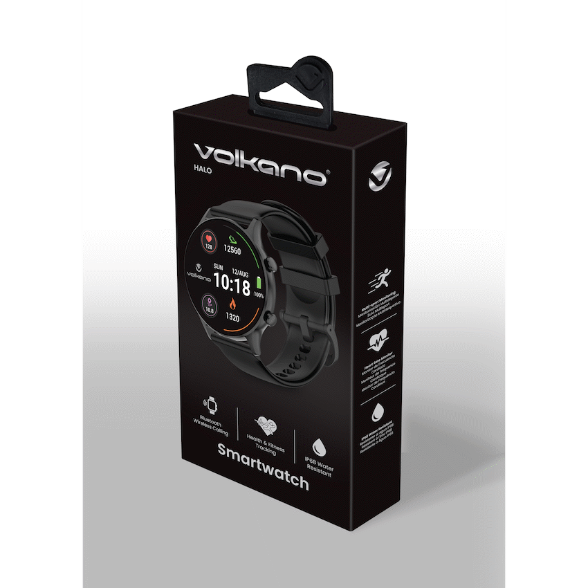 Volkano Halo Series Smartwatch - Black | VK-5027-BK