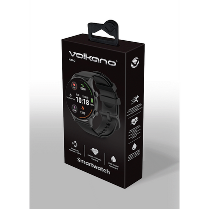 Volkano Halo Series Smartwatch - Black | VK-5027-BK