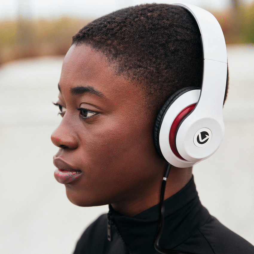 Volkano Falcon Series Headphones with Microphone - White | VB-VF401-W