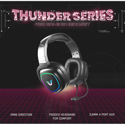 VX Gaming Thunder series Gaming Headset RGB | VX-242-BK