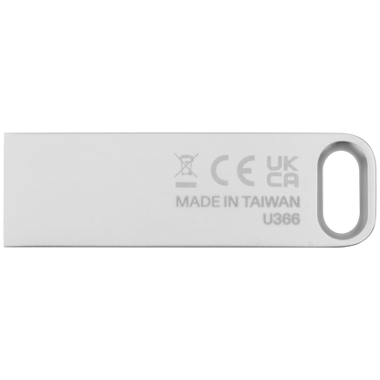 Kioxia TransMemory U366 32GB USB 3.2 Gen 1 Metal Type-A Flash Drive (Silver) | LU366S032GG4