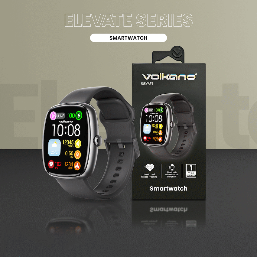 Volkano Elevate Series Smartwatch - Black | VK-5115-BK