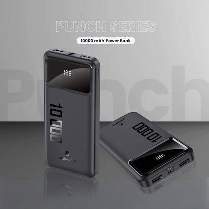 Volkano Punch Series 10000mah Power Bank | VK-9021-BK