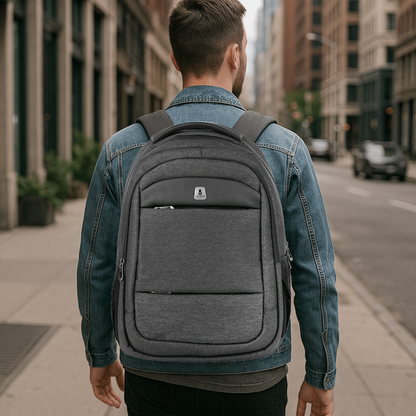 Volkano Woodrow 15.6" Laptop Backpack - Dark Grey | VK-7136-DGR