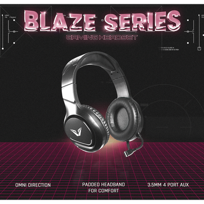 VX Gaming Blaze series Gaming Headset | VX-241-BK