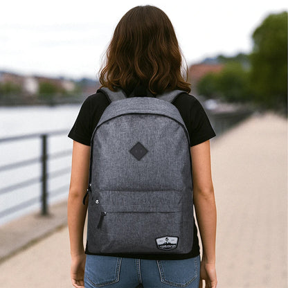 Volkano Distinct 15.6 Laptop Backpack - Grey Melange | VK-9129-GM