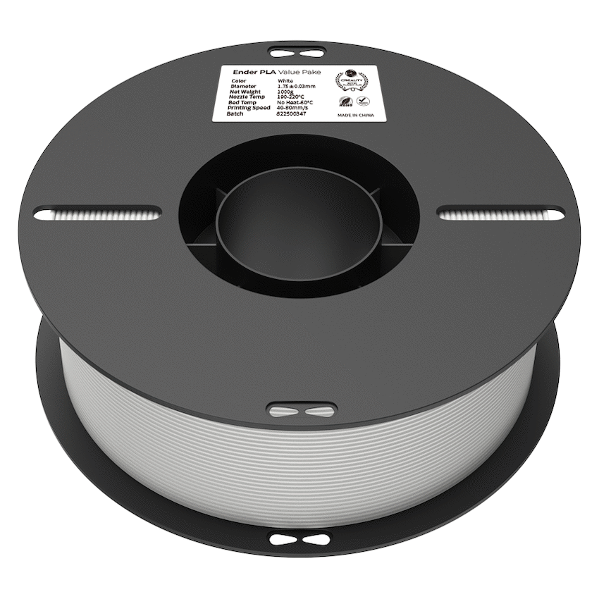 Creality 1.75mm Ender-PLA Filament Value Pack - Black 1Kg + White 1Kg | 3301010337