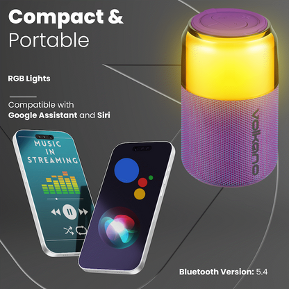 Volkano Neptune Bluetooth Wireless Speaker - Purple | VK-3004-PR