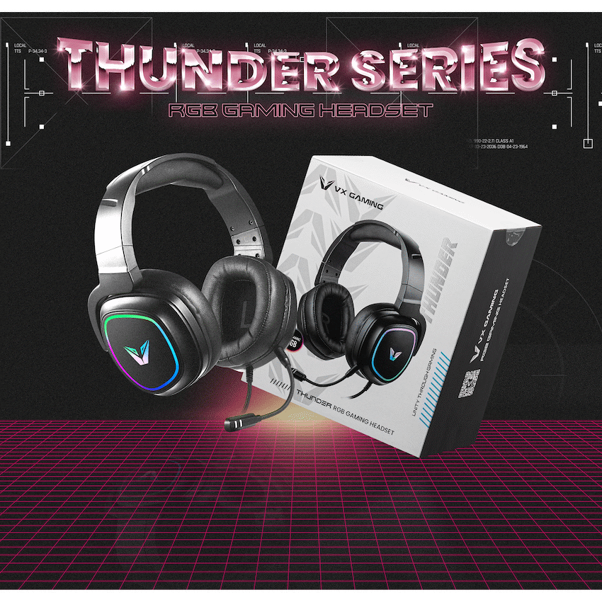 VX Gaming Maverick series Gaming Headset RGB | VX-243-BK