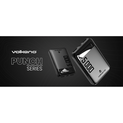 Volkano Punch Series 5000mah Power Bank | VK-9020-BK