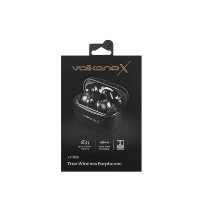 VolkanoX VXT100S TWS Earphones - Black | VKX-1121-BK