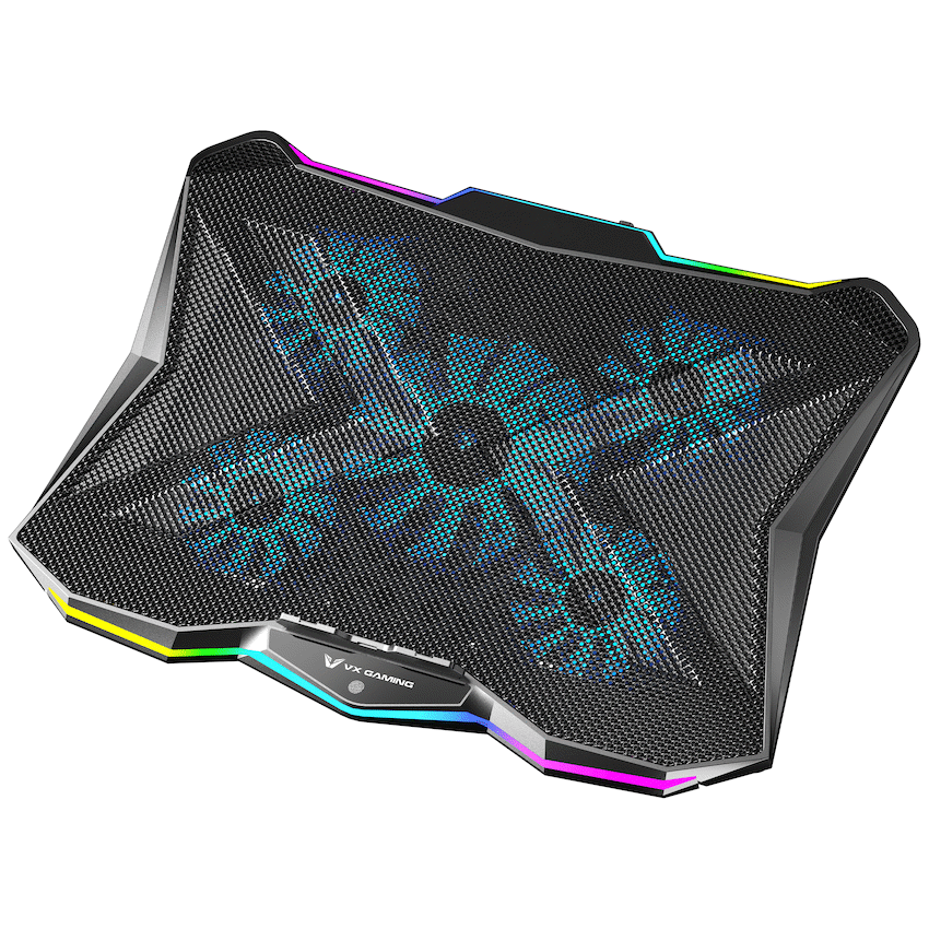 VX Gaming Boreas Series 5-Fan 17" Notebook Cooling Stand | VX-208-BK