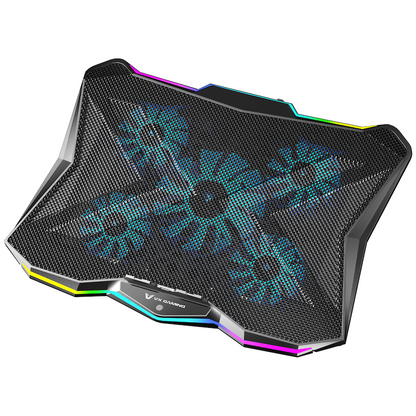 VX Gaming Boreas Series 5-Fan 17" Notebook Cooling Stand | VX-208-BK