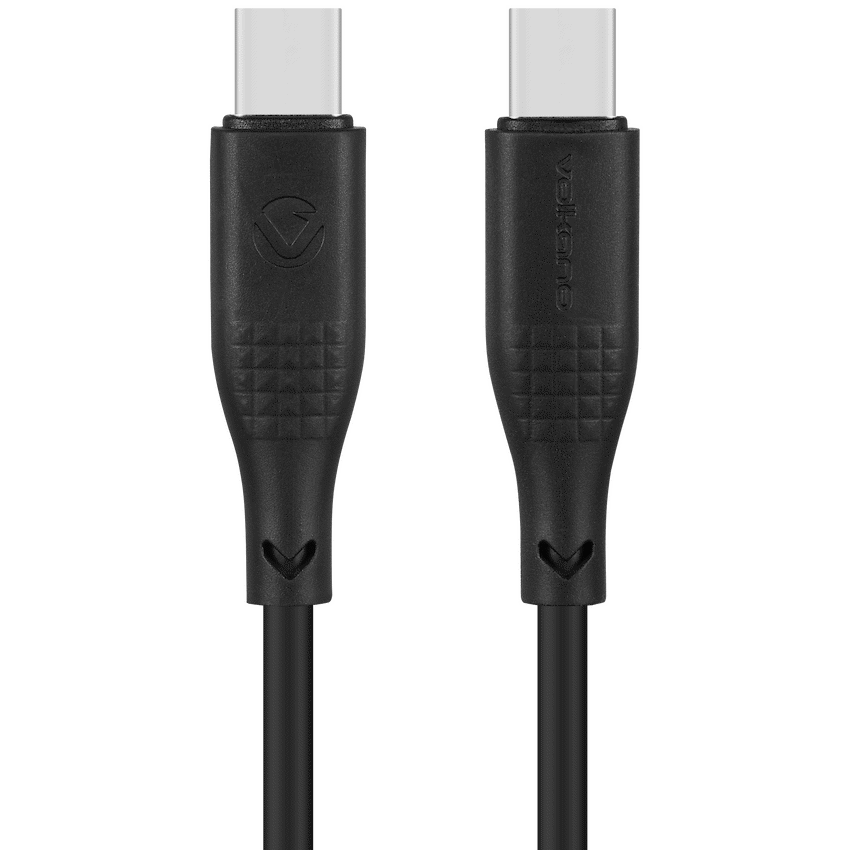 Volkano Nova Series USB C to USB C 100W 1.2m TPE cable-Black | VK-30086-BK