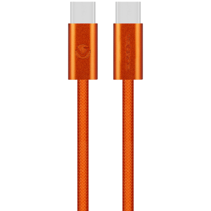 Volkano Weave Series 60w USB C to USB C 1.2m-Orange | VK-30260-OR