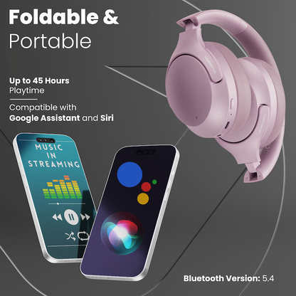 Volkano Odyssey ANC Bluetooth Wireless Headphone - Rose Gold | VK-2103-RG