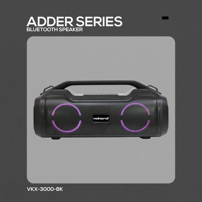VolkanoX Adder Series Bluetooth Speaker - Black | VKX-3000-BK