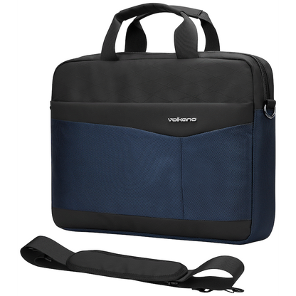 Volkano Seismic 15.6" Laptop Shoulder Bag Blk/Nvy | VK-9180-BKNV