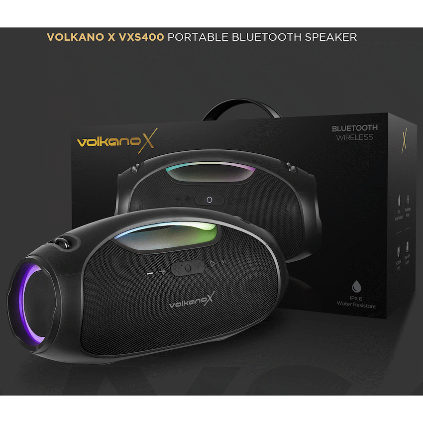 VolkanoX VXS400 Portable Bluetooth Speaker - Black | VKX-3005-BK