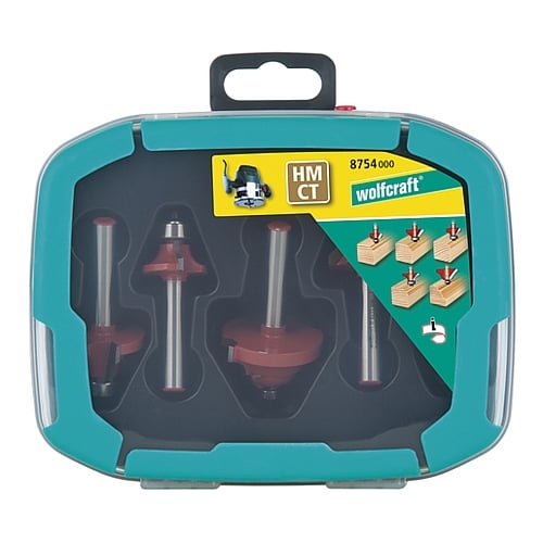 Wolfcraft 5 Piece TCT Profile Router Bit Set | 8754000