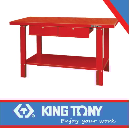KING TONY WORKBENCH 2 DRAWER 1500mm RED | 87E02P91A