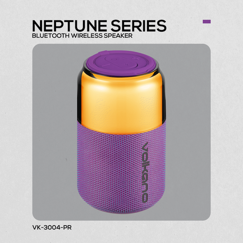 Volkano Neptune Bluetooth Wireless Speaker - Purple | VK-3004-PR
