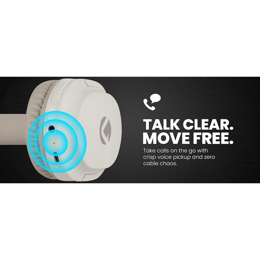 Volkano Pebble Series Bluetooth Headphones - Khaki | VK-2023-KH