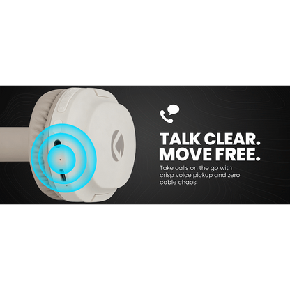 Volkano Pebble Series Bluetooth Headphones - Khaki | VK-2023-KH
