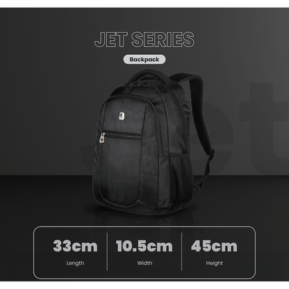 Volkano Jet Backpack 15.6" - Black | VL1020-BK