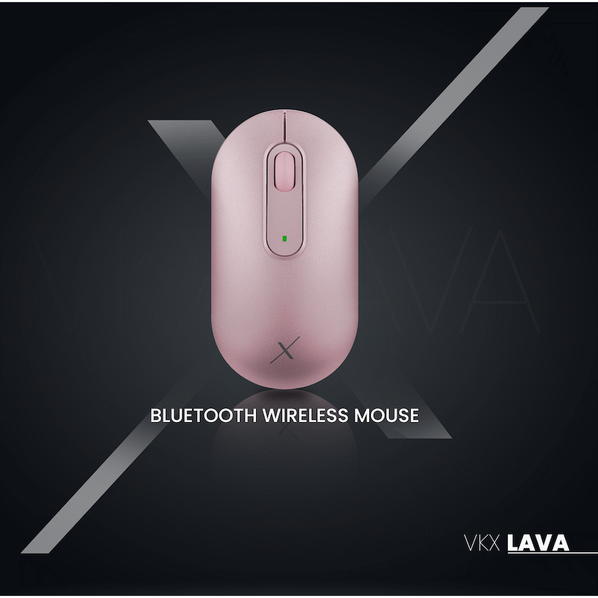 VolkanoX Lava Bluetooth Wireless Mouse - Rose | VKX-204-LI