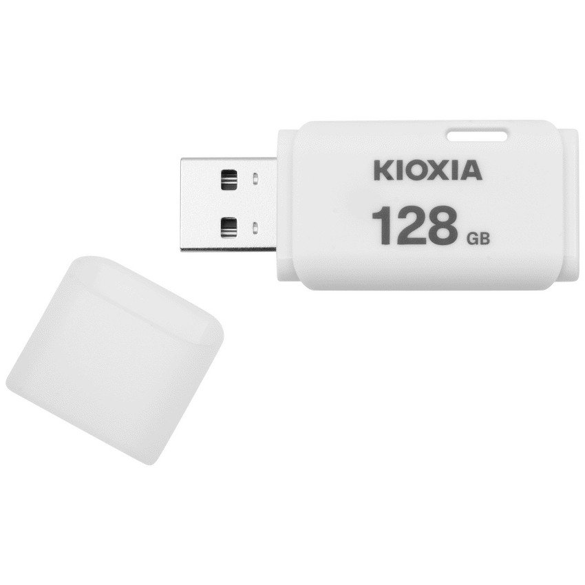 Kioxia TransMemory U202 128GB USB 2.0 Type-A Flash Drive (White) | LU202W128GG4
