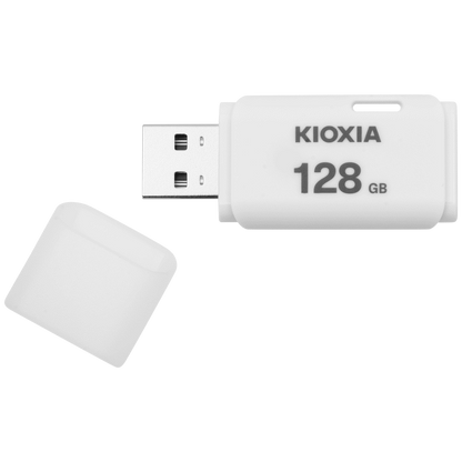 Kioxia TransMemory U202 128GB USB 2.0 Type-A Flash Drive (White) | LU202W128GG4