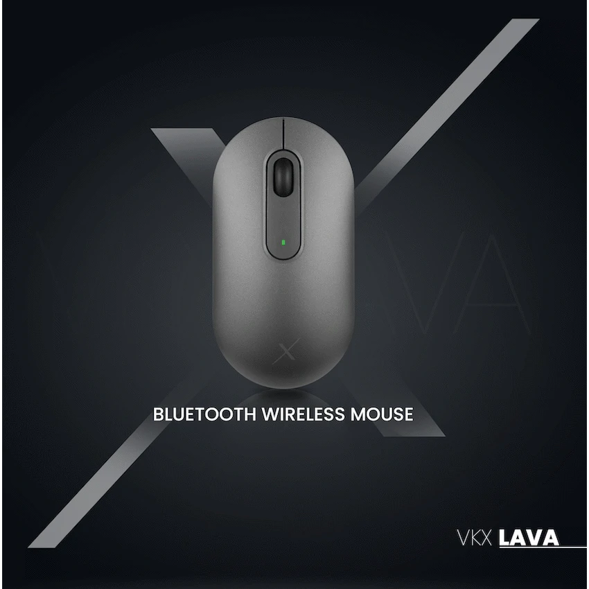 VolkanoX Lava Bluetooth Wireless Mouse - Gunmetal | VKX-204-GM