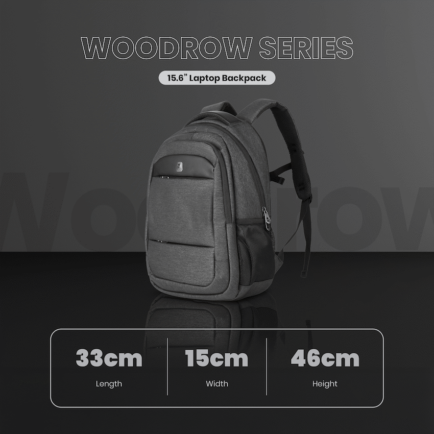 Volkano Woodrow 15.6" Laptop Backpack - Dark Grey | VK-7136-DGR
