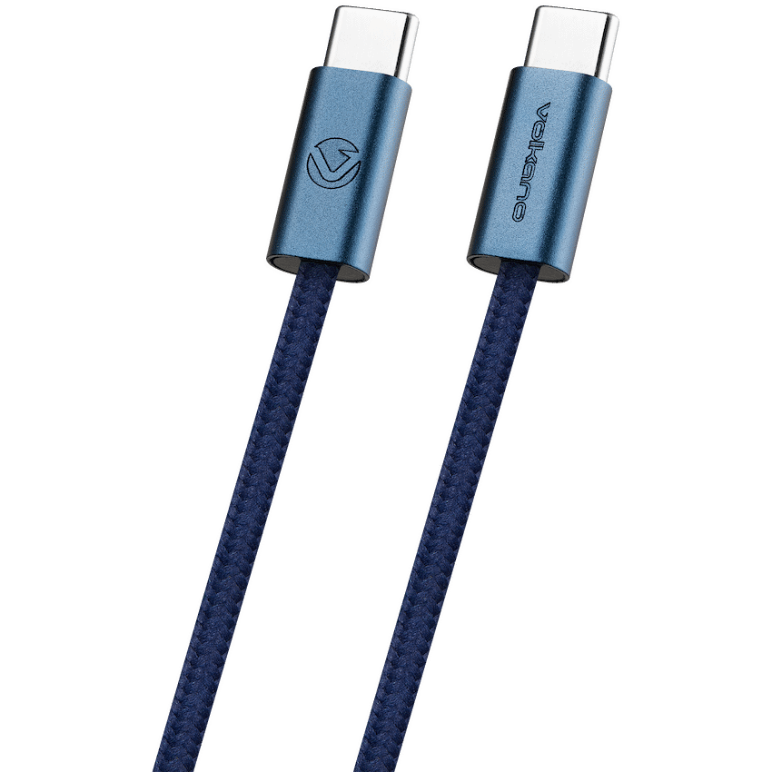 Volkano Weave Series 60w USB C to USB C 1.2m-Blue | VK-30260-BL
