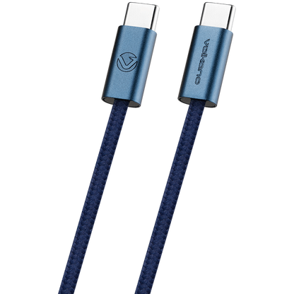 Volkano Weave Series 60w USB C to USB C 1.2m-Blue | VK-30260-BL