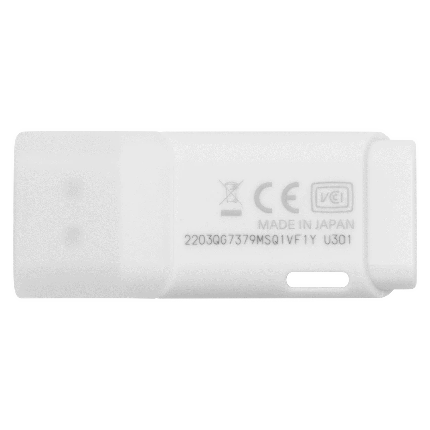 Kioxia TransMemory U301 32GB USB 3.2 Gen 1 Type-A Flash Drive (White) | LU301W032GG4